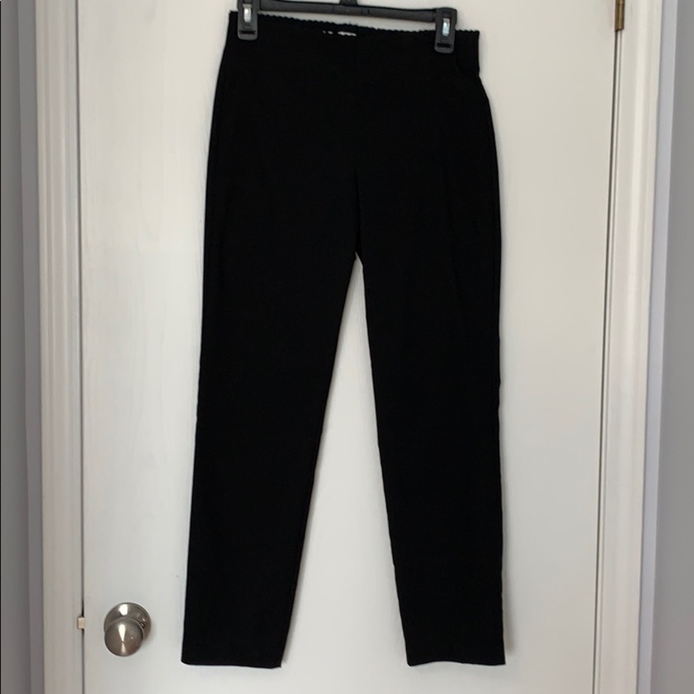 Black stretch pencil pants